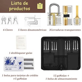 Juego de 34 piezas de candado para exteriores, juego de candado de latón macizo 5, Juego de 3 candados,cobertizos de almacenamiento,vallas,etc