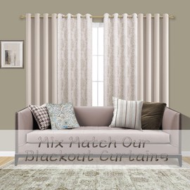 Taupe Geometric Curtains 84 Inches Long for Living Room 2 Panels 50% Blackout Window Design Moroccan Damask Patterned Neutral Contemporary Curtains for Dining Room Bedroom,Grey Tan Beige/Light Brown