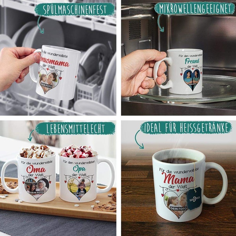 Tasse mit Spruch - Wundervollster Papa der Welt - personalisiert