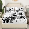 Erosebridal Kids Football Bed Sheets Full 4PCS, American Soccer Sheet