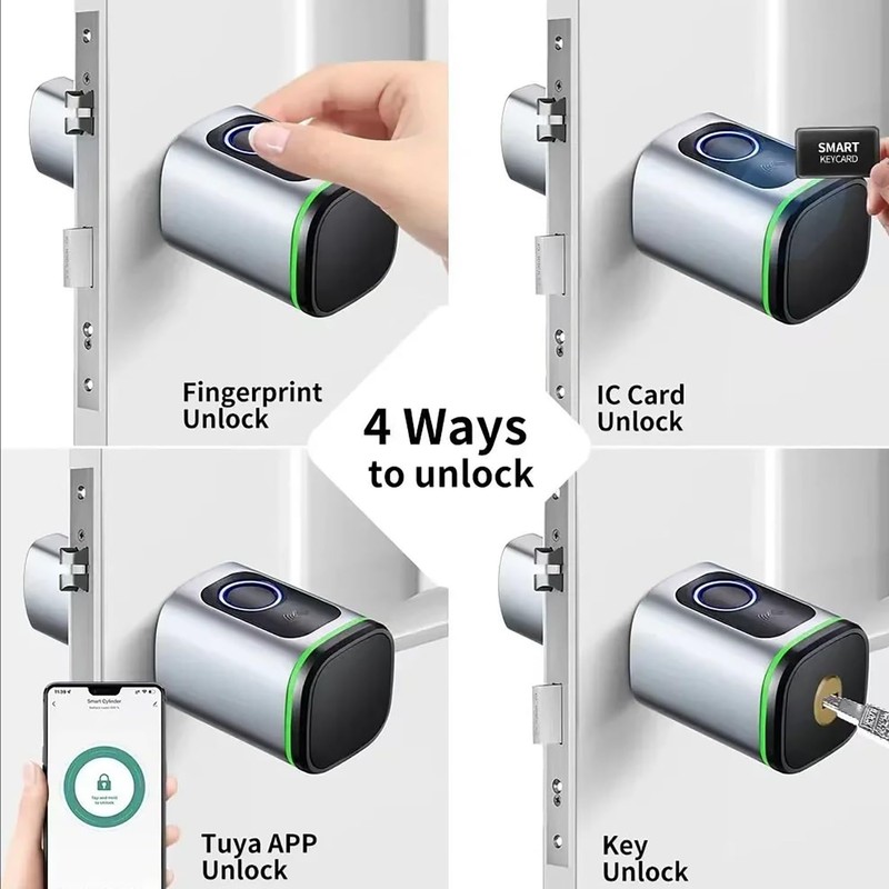 Electronic Door Lock, Fingerprint Front Door, Biotech Fingerprint Lock Cylinder,