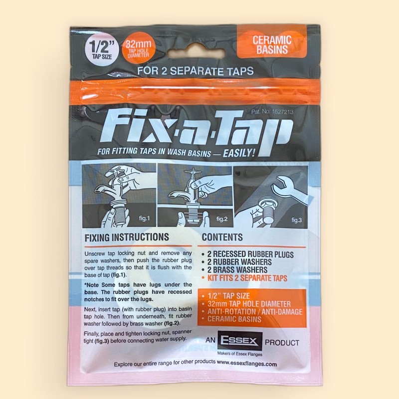 Essex Orange Fix-a-Tap Tap Fitting Kit for 1/2" Taps -