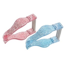 2pcs Portable Facial Hair Remover Spring Threading Device for Women Lightweight Manual Epilator for Face Eyebrow Lip Hair Removal Easy to Use at Home Travel Distinct Color