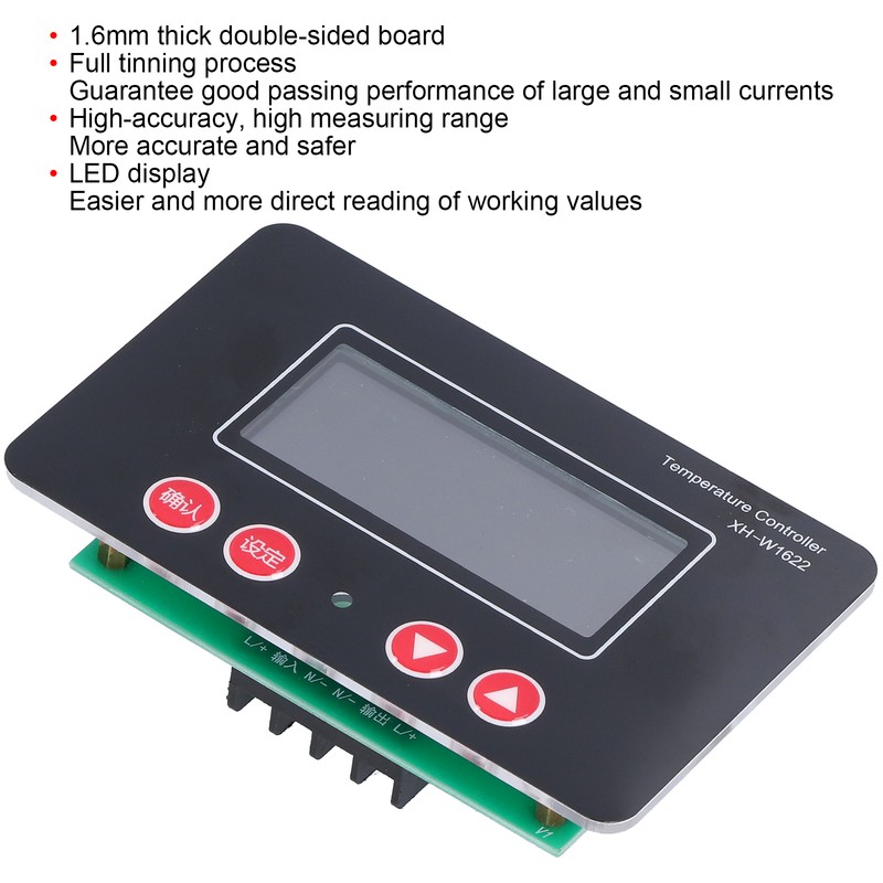 Temperature Controller LCD Display Constant Temperature Heating Thermostat XHW1622