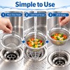 Stainless Steel Kitchen Sink Strainer Basket for Food Scraps –