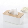 Removable Facial Tissue Box,Oak Cap PP Tissue Box Holder Storage