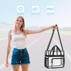 Bagenius Clear Tote Bag, 12x5.5x12 Inches Travel Tote Bag Stadium