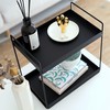 KINGBERWI 2 Tier Bathroom Counter Organizer, Standing Vanity Organizer Shelf