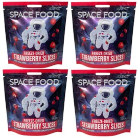 Space Food gefriergetrocknet, Erdbeeren, 4 Stück