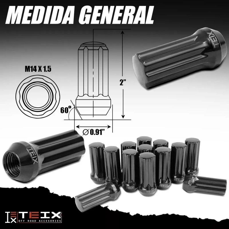 Tuerca De Rueda M14 X 1,5, Repuesto Para Chevy Silverado