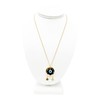 LESLIE BOULES Collar con colgante de oro de ojo malvado