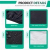 Oval Poker Table Dust Cover 84"L x 42"w Black Heavy