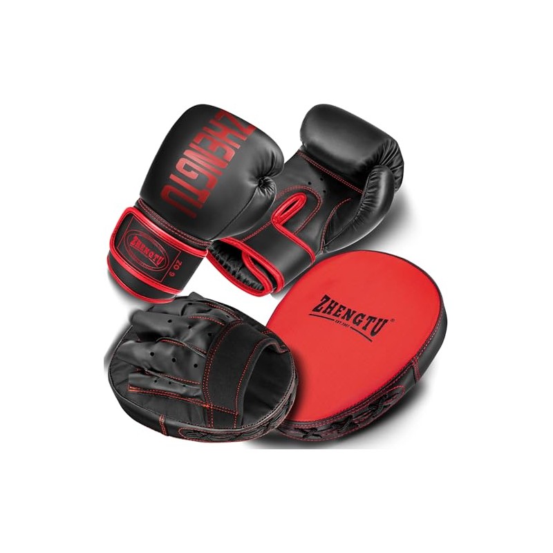 ZHENGTU Boxing Gloves Mitts Set, Includes Punching Gloves, One Size