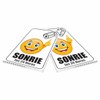Letrero Señal con texto en español "SONRIE" – medidas de