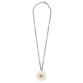 JOE COOL Necklace with A Pendant Daisy On A Chain Made with Tin Alloy