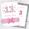 Olivia Samuel 20 x 13th Birthday Party Invitations from Pink