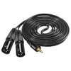 [WV-9272-1.5B] XLR Canon Male x 2 to 3.5mm Stereo Mini