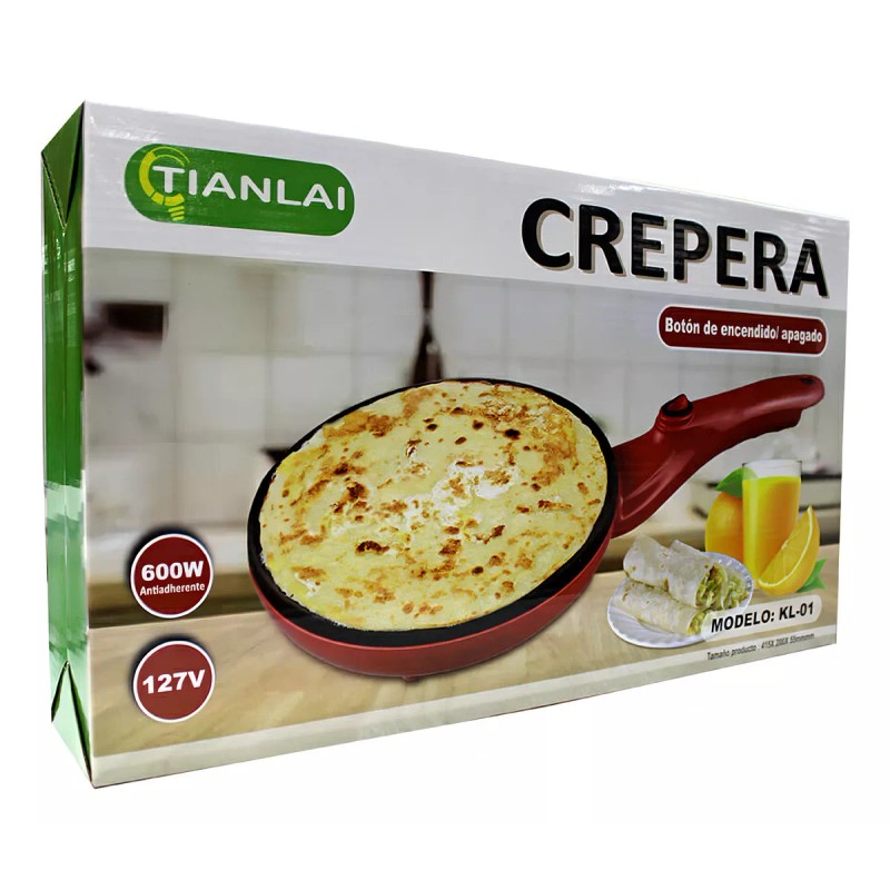 Tianlai Máquina Para Hacer Crepas Eléctrica Portátil Apagado Encendi Color