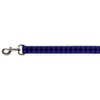 Buckle Down-Down Pet Leash - Buffalo Plaid Black/Blue - 6