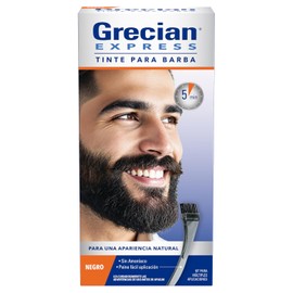 Grecian Express Tinte Colorante Para Barba y Bigote Hombre En Crema, Sin Amoníaco, Color Negro Fácil Aplicación, 80 g