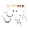 114pcs Hair Beard Beads Sunflower Gold Silver Snake Hair Braiding