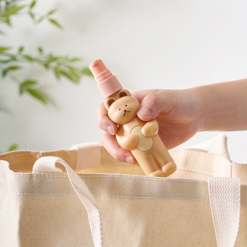 Travel Bottles Kit Cute Bear Look Delicate Easy Press Empty