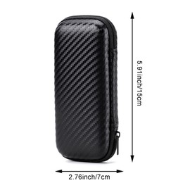 Flash Drive Case, EVA Shockproof, Pressure Proof and Waterproof Hard Carrying Travel Case Bag for Earphones, Memory Cards, SD Card Holder Compatible with Thumb Drive, Keys, Money (Black)
