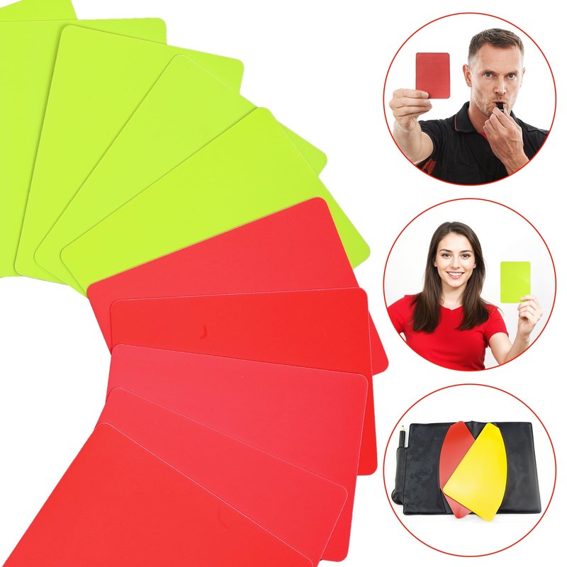 Qianyu 10pcs Professional Referee Cards Soccer Referee Warning Penalty Cards