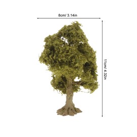 Toddmomy Wire Flower Tree Model Miniature Diorama Trees Fake Micro Landscape Scene for Fairy Garden Sand Table Decoration