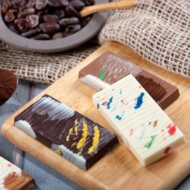 DECORA Wooden Bar Chocolate Mould, Polycarbonate, 20 x 12 x 2.3 cm