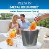 PLEXON Galvanized Metal Ice Bucket for Parties Coctail Bar Restaurant