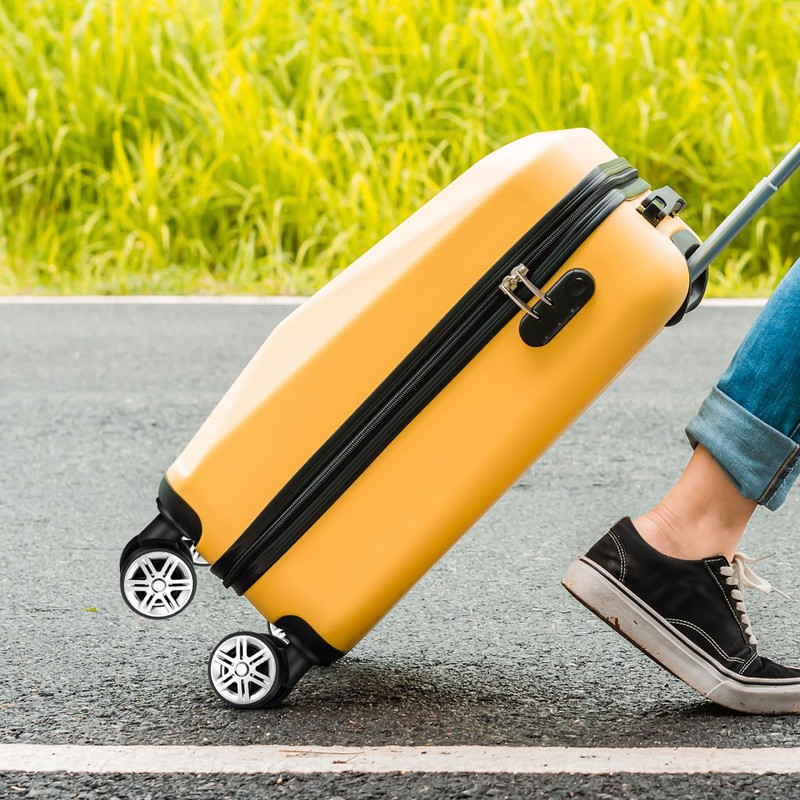 Kisangel Replacement Trolley Case Wheels 4.33 Inch Diameter Universal Suitcase