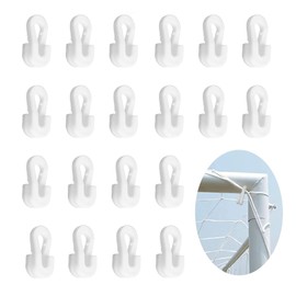 BOBOZHONG Football Net Clips, 20 Pieces Football Goal Net Clips Football Goal Accessories Football Net Clips Plastic Net Clips for Outdoor Sports Football Nets Tennis Nets