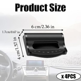 HNGUSNHOP 4 Pack Car Seat Belt Clips Universal Car Seat belt Adjuster Plastic Seat Belt Stopper Shoulder Neck Strap Positioner for Adults Kids to Relax Shoulder Neck (Black)