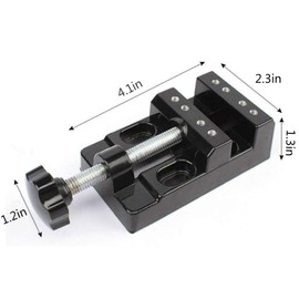 BUYSK Mini Bench Vice Clamp Mini Flat Clamp Opening Parallel Table Vise for Watch Repairing Sculpture Craft Jewelry DIY Carving Tool