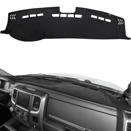 JOYTUTUS Dash Cover Dashboard Cover Mat Compatible with 2010-2018 Ram 1500 2500 3500 & 2019-2024 Ram 1500 Classic Model, Car Interior Dash Covers, Dash Board Cover Dashmat for Car Trucks