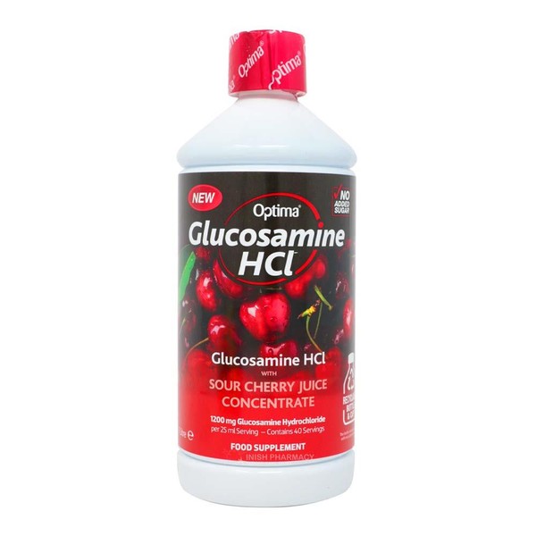 Optima ActivJuice For Joints With Sour Cherry Juice Glucosamine HCL 1200mg 1 Litre