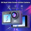 DeKangHY 5K Ultra HD WiFi Action Camera, 30FPS, 2.0" IPS