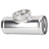 2.5in Blow Off Valve Flange Aluminum Alloy Silver Rustproof Universal