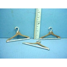 Reynold's Metal Miniatures Miniature Clothes Hangers "Wooden" #246 Reynold's Painted Metal 1/12th