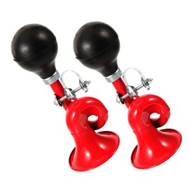 Outanaya 2Pcs Practical Bike Horn Lightweight Cycling Horn for Mountain Road Bikes Crisp Sound Alert for Safe Riding Easy to Install Bike Accessory