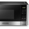 BLACK+DECKER Digital Microwave Oven with Turntable Push-Button Door, Child Safety