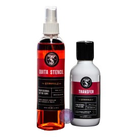 Set Transfer Pega Stencil 2oz Y Quita Stencil Boycott 4oz