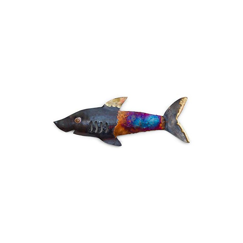 Tumia LAC Shark - Recycled metal wall hanging decoration -