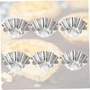UTHCLO 12Pcs Stainless Steel Tart Pans Reusable Cupcake and Muffin