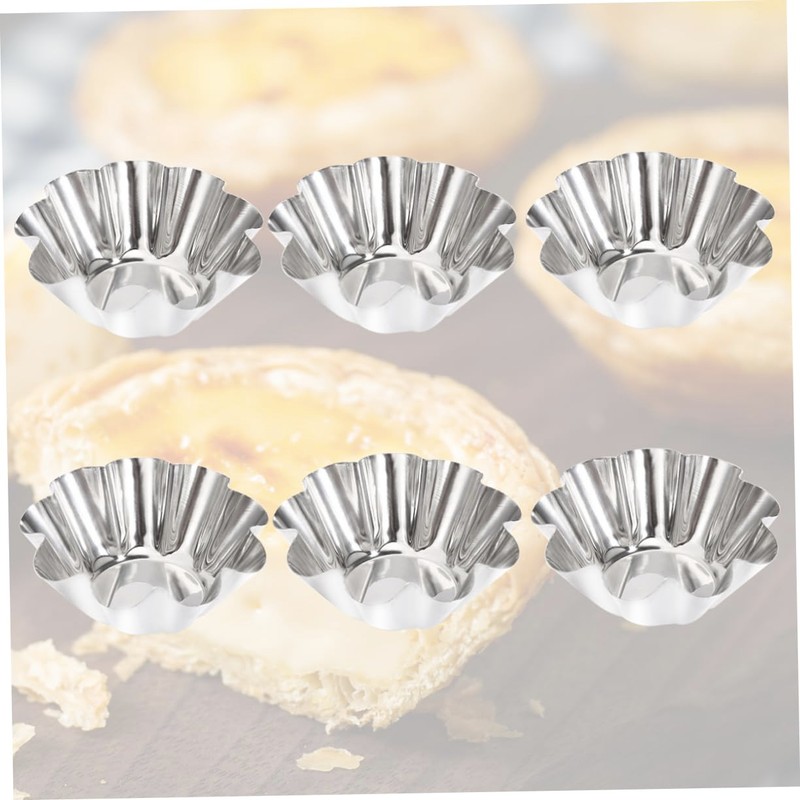 UTHCLO 12Pcs Stainless Steel Tart Pans Reusable Cupcake and Muffin