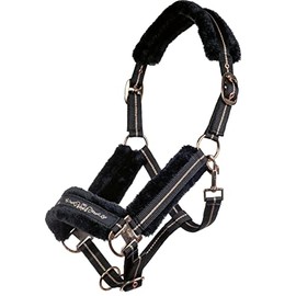 HKM Rose Gold Headcollar & Rope 7100 Silver St