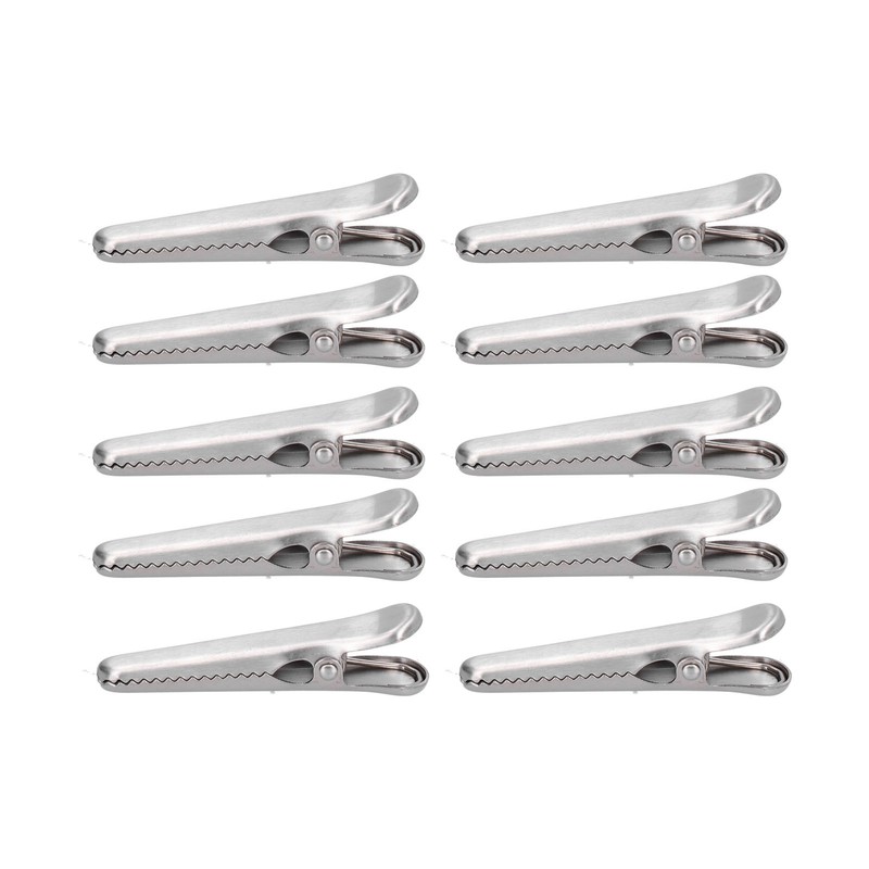 10PCS Stainless Steel Sealing Clip Coffee Bag Sealing Clip Food