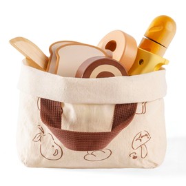 ROBOTIME Wooden Play Food for Kids Kitchen Cutting Set - Toddler Realistic Pretend Play Food Toys, ,Montessori Learning Toys for Children, Educational Role Play Gift for Boys Girls 3+ (Baking Set)