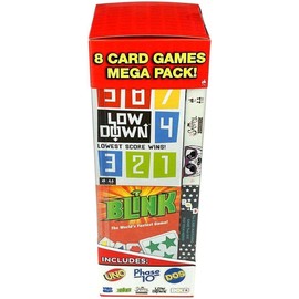 Mattel Games 8 Card Games Mega Pack - Uno, Phase 10, DOS, Mad Gab, etc